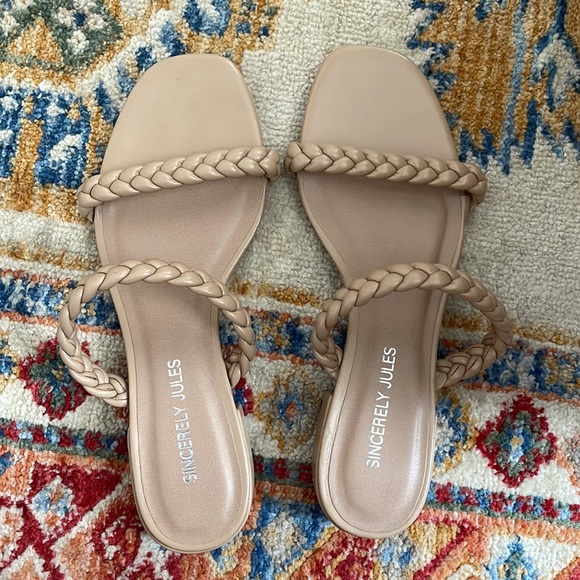 Sincerely Jules Braided Sandals size 8 - Picture 2 of 4